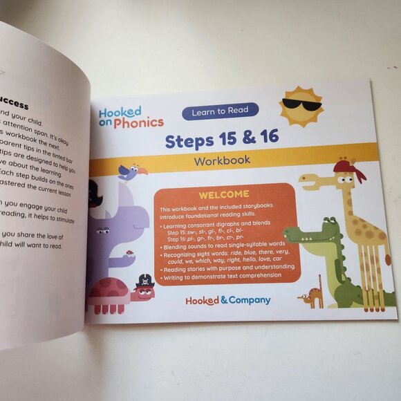 Hooked On Phonics Learn To Read Steps 15 & 16 Workbook & 2 Storybooks Educationa - Picture 4 of 8